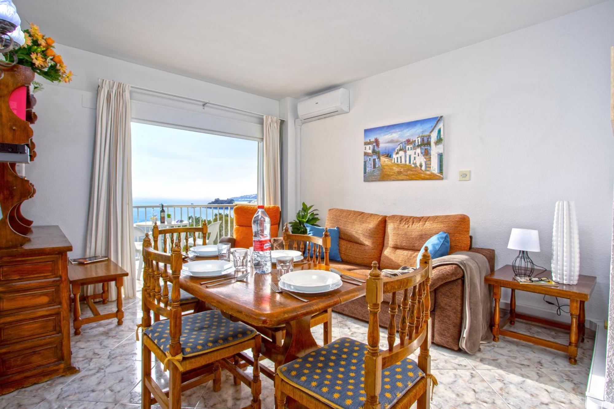 1003 - Seafront Apartment On El Paseo - Air Conditionning - Wi-Fi - Smart Tv Almunecar Luaran gambar